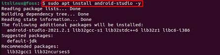 install android studio in ubuntu 22 04