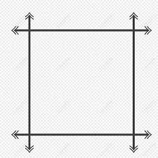 hand drawn simple arrow box frame