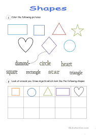 Free interactive exercises to practice online or download as pdf to print. Shapes English Esl Worksheets For Distance Learning And Physical Classrooms