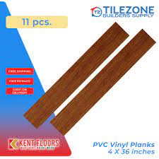 11 pcs kent pvc vinyl floor planks