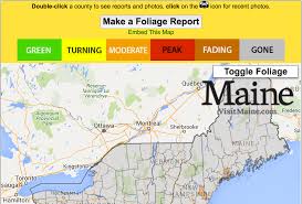 Live Fall Foliage Map New England Today