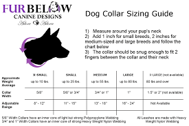 Dog Collar Size Guide Furbelow Canine Designs