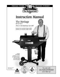instruction manual the holland grill