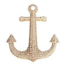 Faux Wicker Anchor Hanging Outdoor Wall