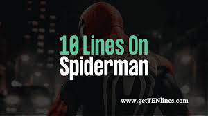 10 lines on spiderman in english