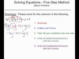 Solving Equations In One Variable 5
