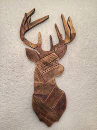 wooden pallets deer hunting wall decor