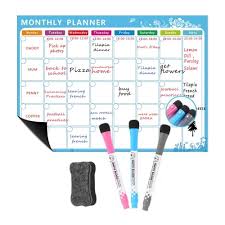 Magnetic Dry Erase Calendar Whiteboard