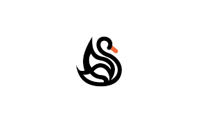 black swan logo template 74303