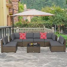 7pcs Outdoor Furniture Patio Sectional