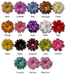 Tropical Flower Color Chart Little Girl Style