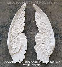 Angel Wings Aged Wall Sculpture Statue