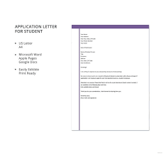 job application letters for student