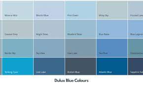 Dulux Blue Colour Chart The Dulux Blue