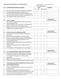 Jci Internal Audit Checklist By Dr Mahboob Khan Phd