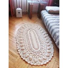 handmade crochet rug floor mat carpet