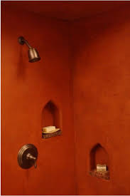 plaster showers wall niche