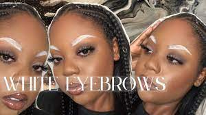 white eyebrows faux bleached brow