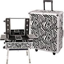 c6010 sunrise zebra makeup case with light