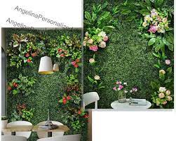 3d Green Artificial Plants Wall Panel