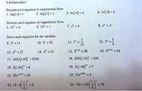 1 8 Exercises Rewrite Each Equation