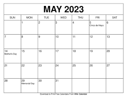 free printable may 2023 calendar