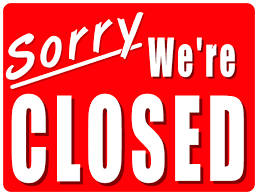 We Are Closed Sign Template