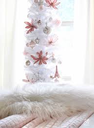 blush pink christmas master bedroom