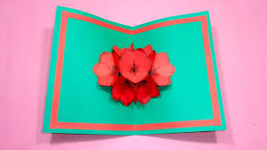 We've created the ultimate valentine's day gift ideas hub. How To Make A 3d Flower Pop Up Gift Card Diy Pop Up Card For Valentine S Day Paper Craft Ideas Youtube