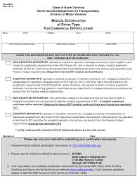 Dot physical exams and dot medical cards: Form Cdl Med 1 Download Printable Pdf Or Fill Online Medical Certification Of Driver Type For Commercial Driver License North Carolina Templateroller