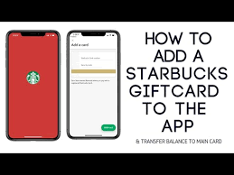 how to add starbucks gift card to the