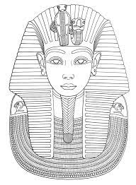 King tutankhamun, tutankhamen, pharaoh, egypt, egyptian, ancient egypt, royal. Tutankhamun Mask Egypt Adult Coloring Pages