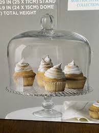 Martha Stewart Minted Glass Cake Stand