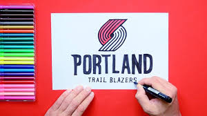 The evolution of the portland trailblazers logo. How To Draw The Portland Trail Blazers Logo Nba Team Youtube