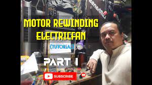 how to rewind electricfan motor part1