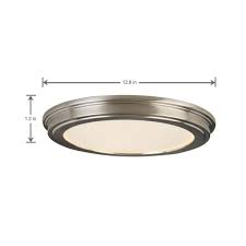 Save energy with led ceiling lights, available in different shapes and sizes to suit your home. Commercial Electric 13 In Brushed Nickel Led Ceiling Flush Mount With White Acrylic Shade 2 Pack Jju3011l Bn The Home Depot