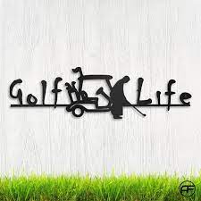 Personalized Golf Life Metal Wall Art