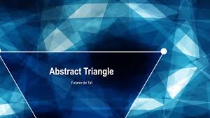 Abstract Triangle Powerpoint Background Design With
