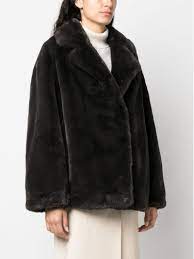 Stand Studio Savanna Faux Fur Coat Long
