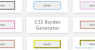 css border generator front end tools