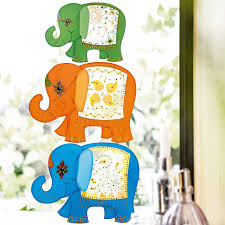 Einige bilder, einige texte und auch animationen mit elefanten u.v.m. Fensterbilder Elefanten Jako O Bastelset Fur 3 Stuck Elefant Basteln Basteln Jako O Basteln