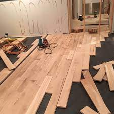 custom hardwood flooring installation