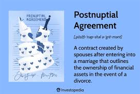 what is a postnuptial agreement how it
