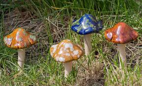 Mushroom Garden Ornament Set