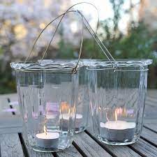 Buy Glass Hanging Tealight Lantern
