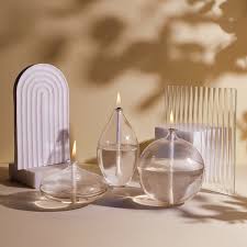 Buy Refillable Oil Candles Glass 3