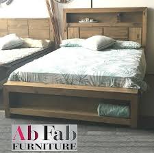 avoca queen bed storage timber frame