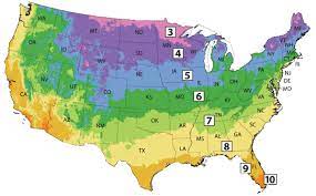 U S Growing Zone Map Zones For