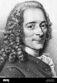 Voltaire (nombre real: François Marie Arouet), filósofo francés Fotografía  de stock - Alamy