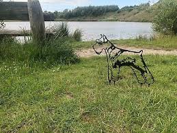 Schnauzer Metal Dog Garden Art